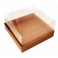 Коробка прозрачная квадрат 240*240*200