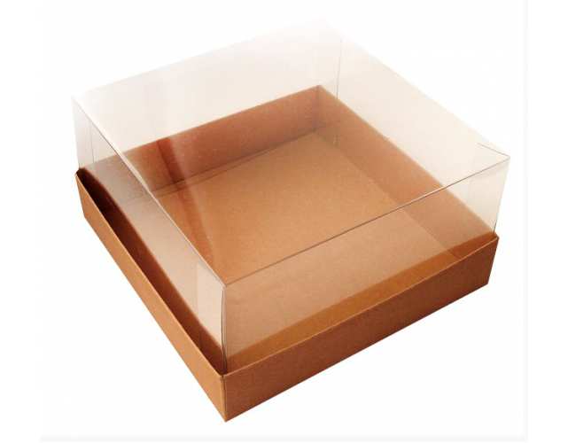 Коробка прозрачная квадрат 240*240*200