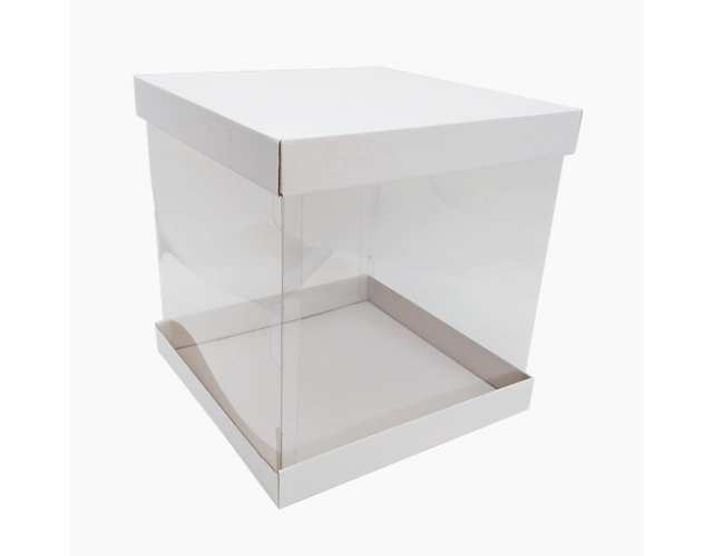 Коробка прозрачная квадрат 300*300*320