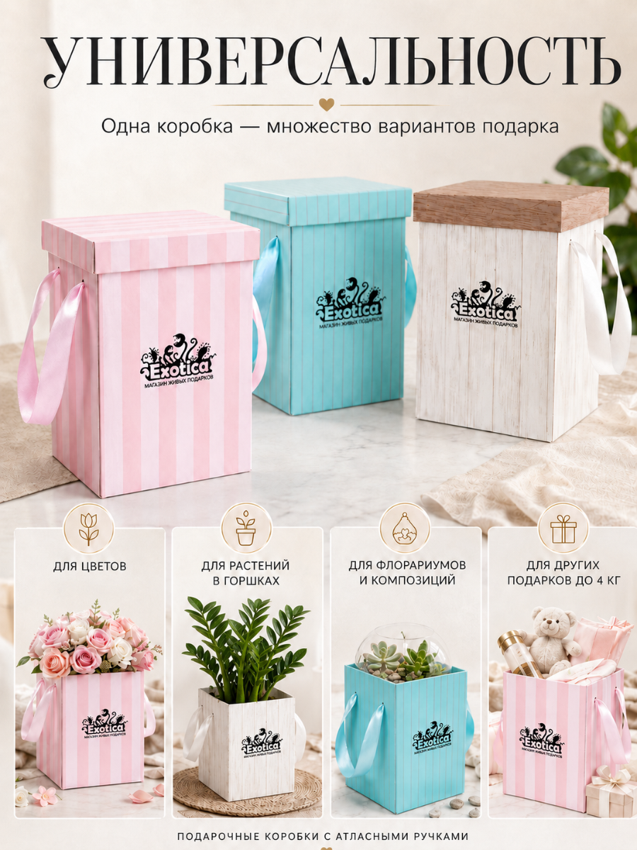 Коробка Подарочная "Тиффани" 14*23см