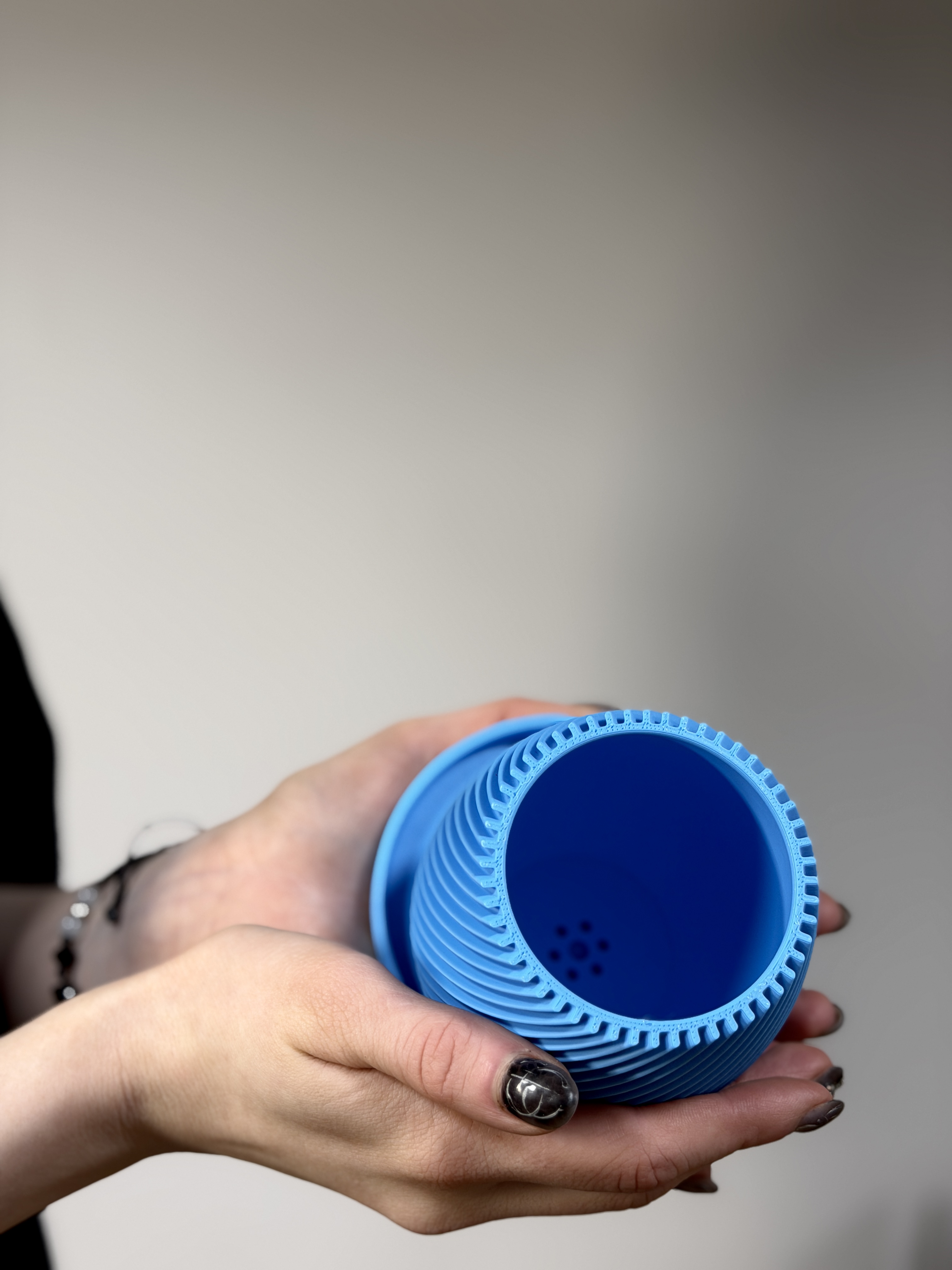 Горшок с поддоном Exotica Spiral Mini D6см - для суккулентов и кактусов