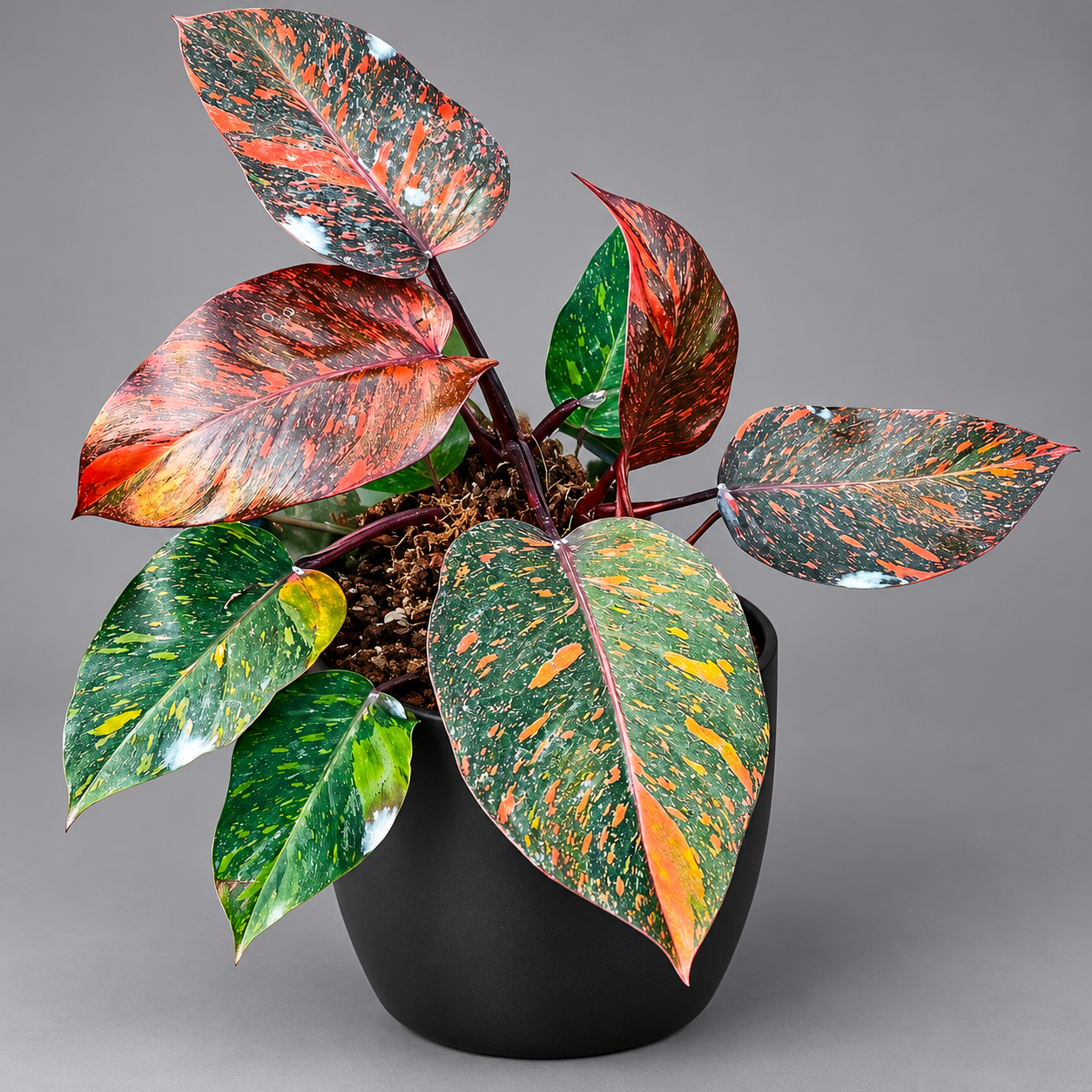Филодендрон Оранжевая Принцесса (Philodendron Orange Princess) D6см