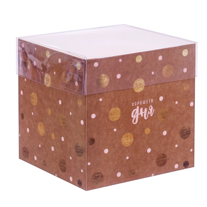 Прозрачная коробка - 12×12×12 см