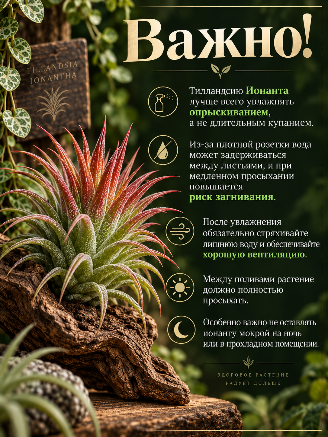 Тилландсия Ионанта Скапоза (Tillandsia Ionantha Scaposa)