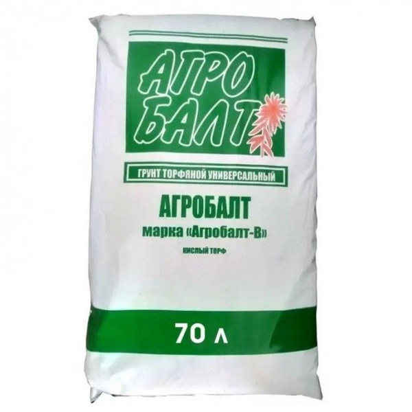 Торф «Агробалт-B» 70л (Зеленый, Кислый)