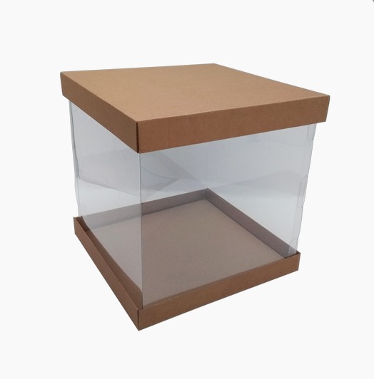Коробка прозрачная квадрат 300*300*320