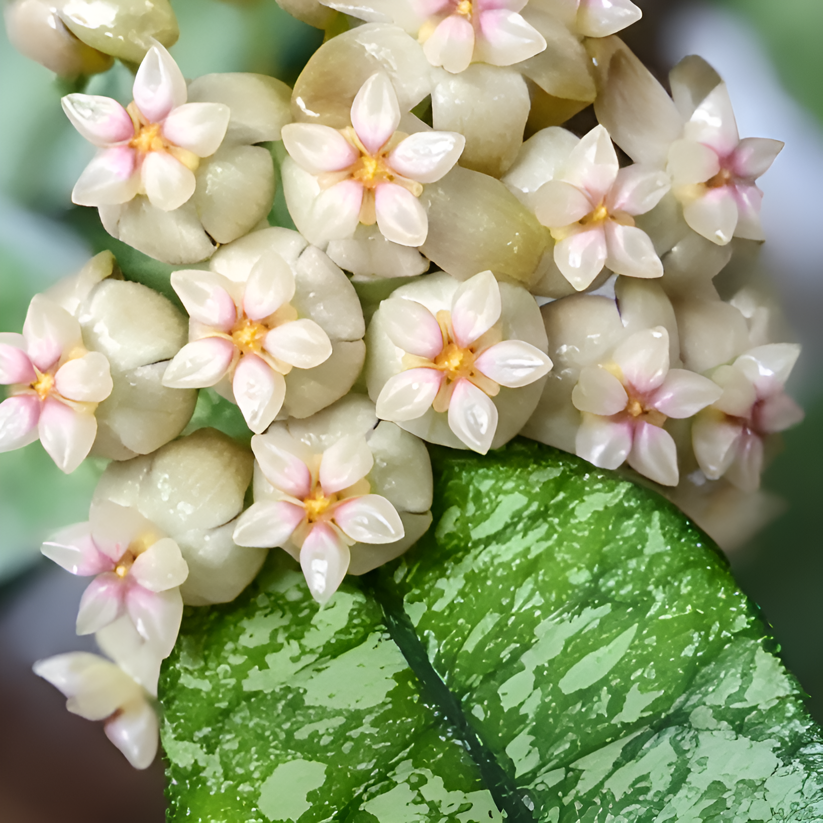 Хойя Крассиопетиолата Сплеш (Hoya Crassipetiolata Splash) D6см